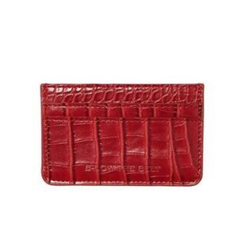 B-low The Belt Red CROC CARD CASE - Picture 2 of 2